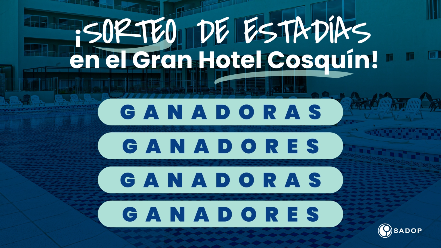 En este momento estás viendo ¡Ganadoras/es del sorteo Gran Hotel Cosquín! (De abril para junio 2024)