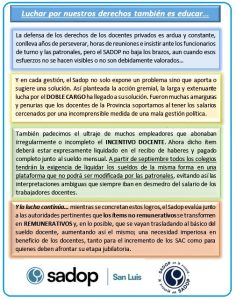 Lee más sobre el artículo LUCHAR POR NUESTROS DERECHOS TAMBIÉN ES EDUCAR…